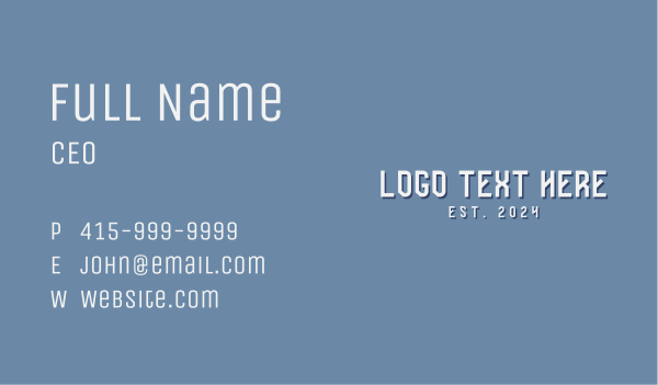 Business Corporate Wordmark Business Card Design Image Preview