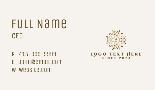 Luxury Fashion Lettermark Business Card Design Image Preview