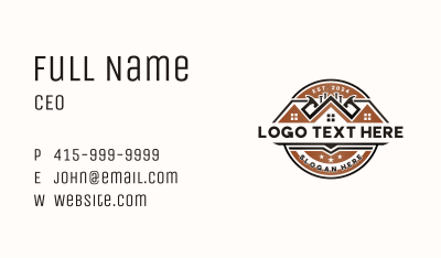 Hammer Repairman Carpentry Business Card Image Preview