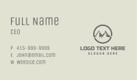 Abstract Mountain Circle Business Card Image Preview