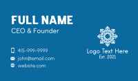 Snowflake Pattern Outline  Business Card Preview