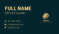 Wild Lion Safari Business Card Image Preview
