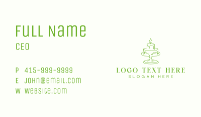 Handmade Candle Boutique Business Card Image Preview