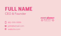 Swirly Pastry Shop Wordmark Business Card Image Preview