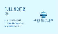 Blue 3D Globe Spere Business Card Image Preview