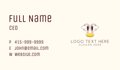 Childish Duck Head  Business Card Image Preview