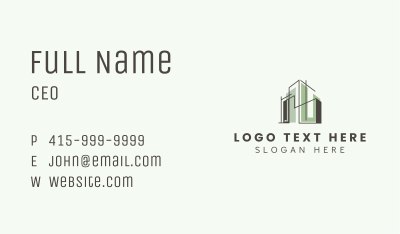 Real Estate Architecture Business Card Image Preview