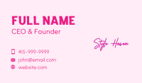 Fashion Signature Wordmark Business Card Image Preview