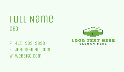 Gardening Grass Mower Business Card Image Preview