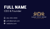 Elegant Crest Crown Business Card Preview