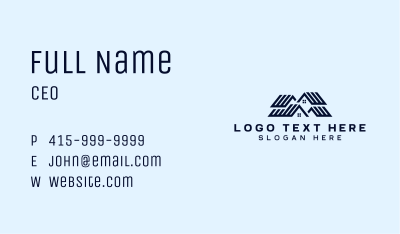 Roofing House Structure  Business Card Image Preview