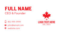 Red Canada House  Business Card Image Preview