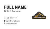 Excavator Digger Mountain Business Card Image Preview
