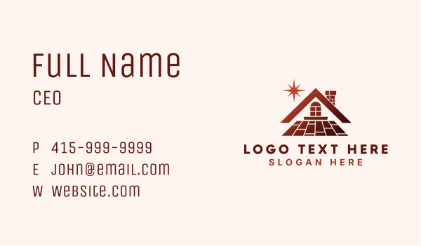 House Floor Tile Business Card Design Image Preview