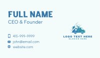 Cleaning Squeegee Van Business Card Design