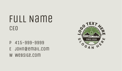 Mountain Travel  Outdoor Business Card Image Preview