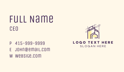 Home Architecture Construction Business Card Image Preview