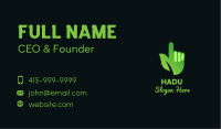 Green Environmental Hand Business Card Image Preview