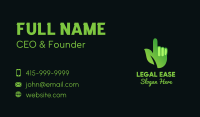 Green Environmental Hand Business Card Image Preview