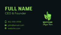 Green Environmental Hand Business Card Image Preview