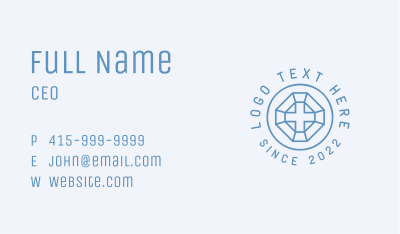 Geometric Holy Crucifix Business Card Image Preview