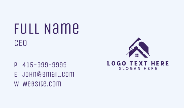 Hammer Construction Repair Business Card Design Image Preview