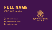 Golden Ornamental Bell Business Card Image Preview