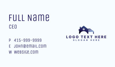 House Property Roofing  Business Card Image Preview