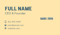 Rustic Business Brand Wordmark Business Card Design