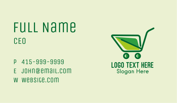 Eco Friendly Supermarket  Business Card Design Image Preview