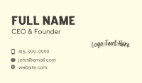 Art Brush Wordmark Business Card Image Preview