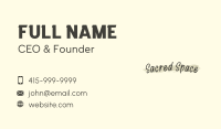 Art Brush Wordmark Business Card Image Preview