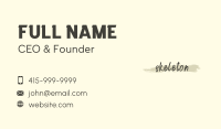 Art Brush Wordmark Business Card Image Preview