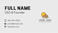 Angry Pancake Mascot Business Card Image Preview
