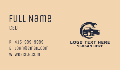 Wrench Car Repair  Business Card Image Preview