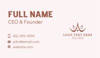 Luxury Royal Crown  Business Card Design