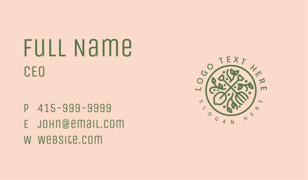 Garden Shovel Rake Business Card Design Image Preview