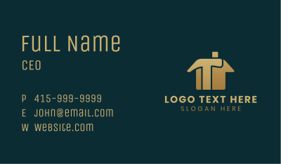 Gold Hammer House Construction Business Card Image Preview