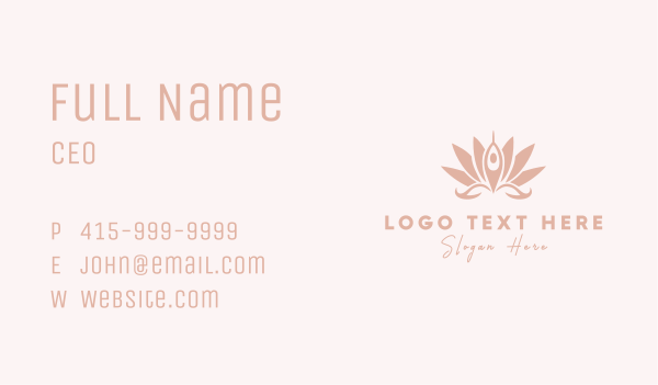 Lotus Spa Relaxation Business Card Design Image Preview