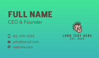 Retro Rustic Punk Skull Business Card Design