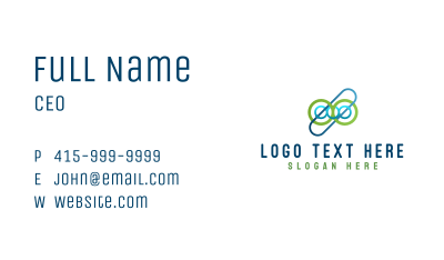 Circle Oval Business Business Card Image Preview