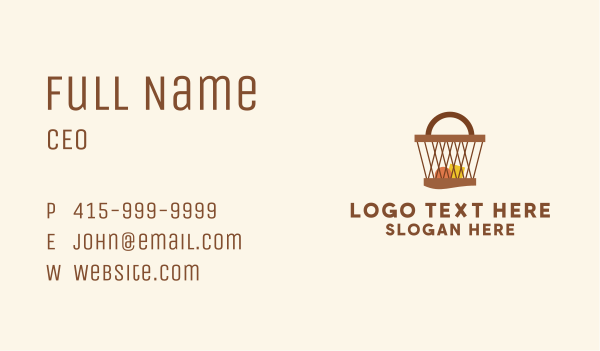 Food Basket Market  Business Card Design Image Preview