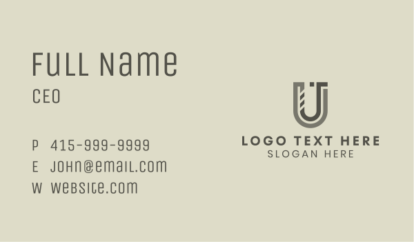 Modern Industrial Business Business Card Design Image Preview