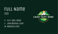 Lawn Mower Landscaping Business Card Image Preview