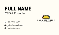 Glitch Taco Snack Business Card Image Preview