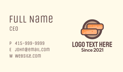 Construction Brick Badge Business Card Image Preview