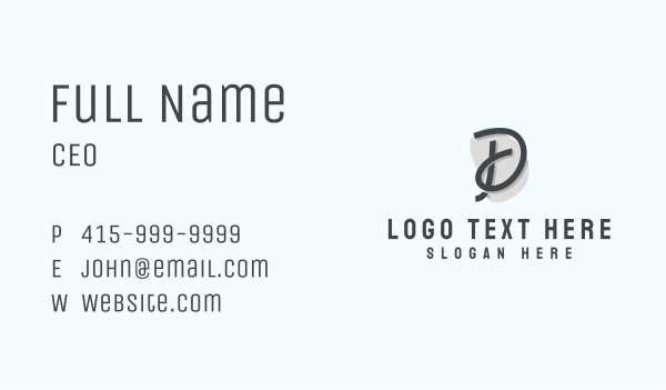 Apparel Store Letter D Business Card Design Image Preview