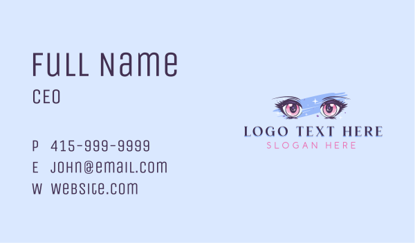 Anime Eye Cosmetics Business Card Design Image Preview