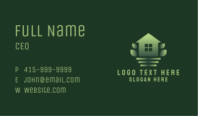 Green House Yard Garden Business Card Image Preview