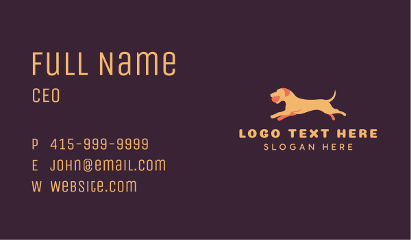 Pet Puppy Dog Training Business Card Design Image Preview